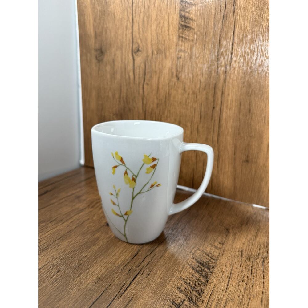 Corelle Coordinates Kobe Coffee Mug Cup Yellow Flowers